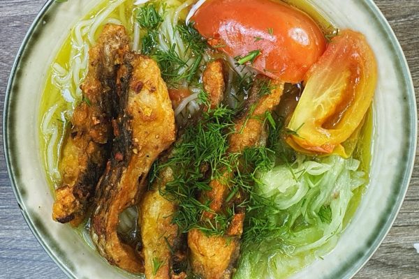 Cách nấu bún cá rô chuẩn vị ẩm thực vịnh Bắc Bộ