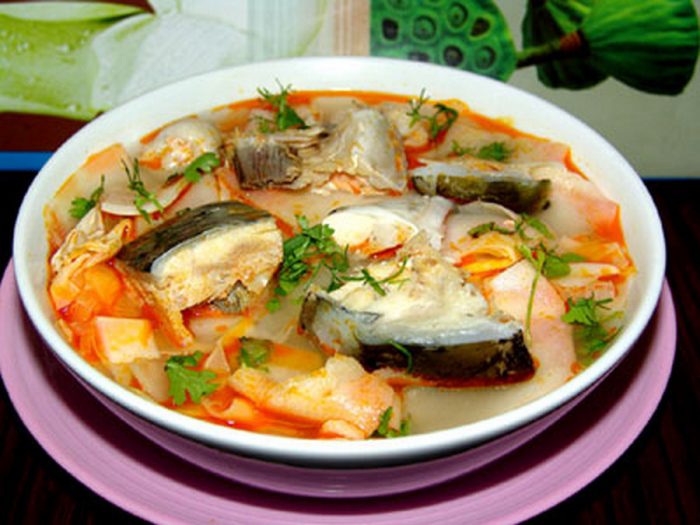 Canh cá lóc là món ăn ngon và bổ dưỡng.